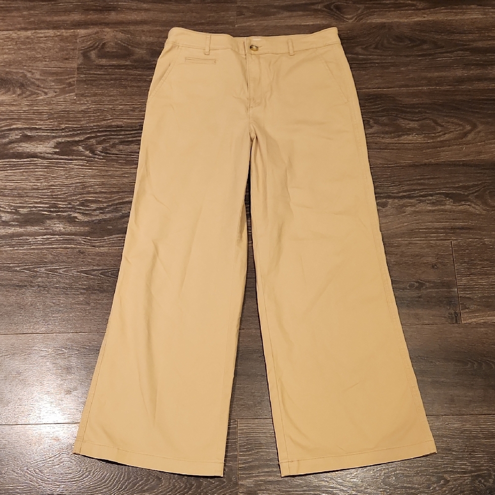 ❤️ NWOT! LOFT HIGH RISE MONROE WIDE LEG TWILL PANTS / TROUSERS, 8 (29) - Picture 4 of 11